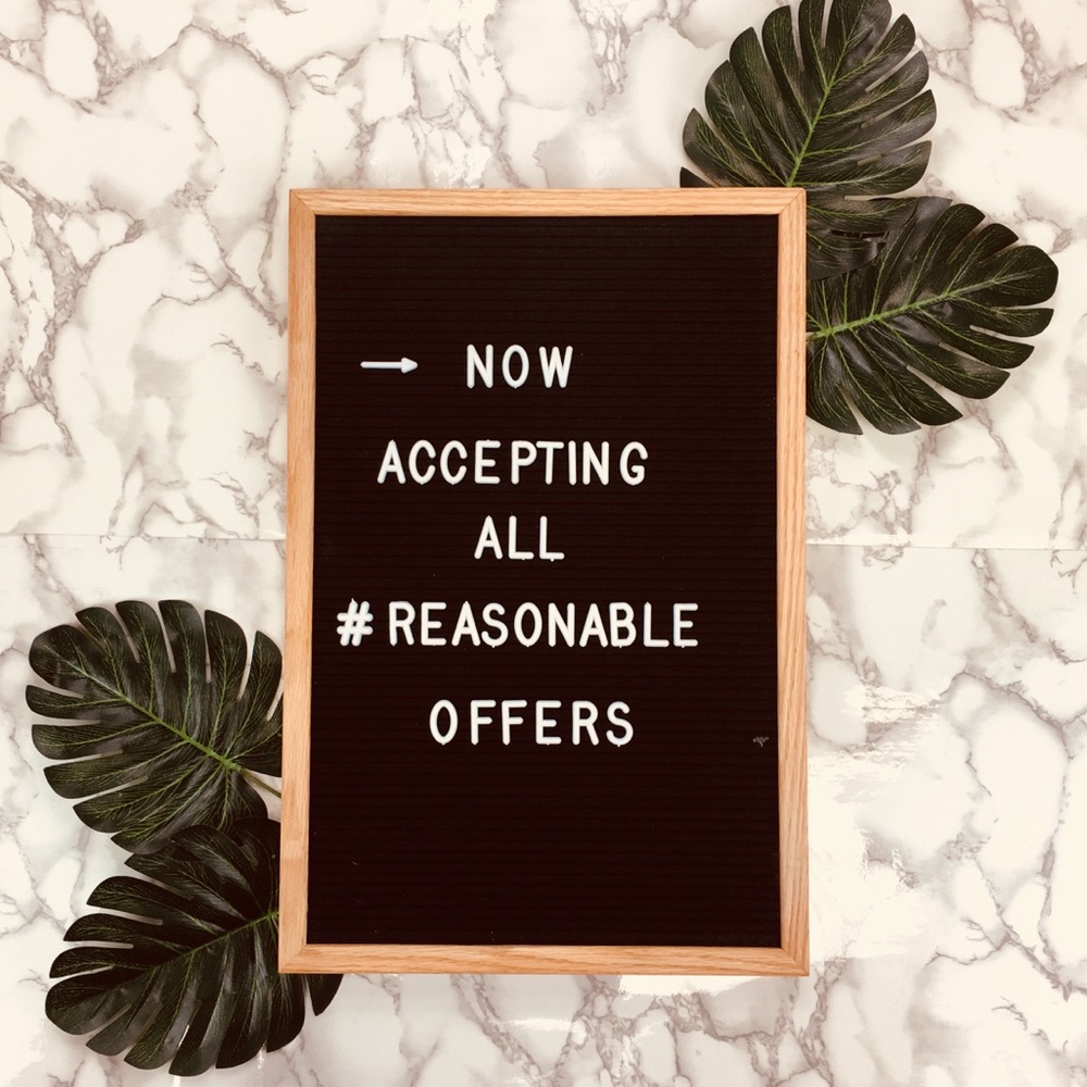 All offers are welcome :)